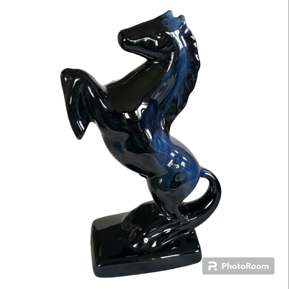Blue Mountain Pottery Rearing Horse